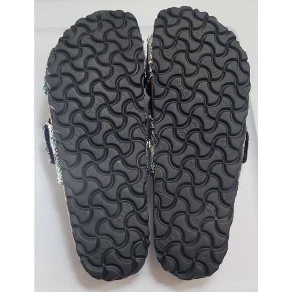 Birkenstock Siena Synthetic Material/Textile Green Two-Strap Sandals Sz 39 New - Picture 8 of 10